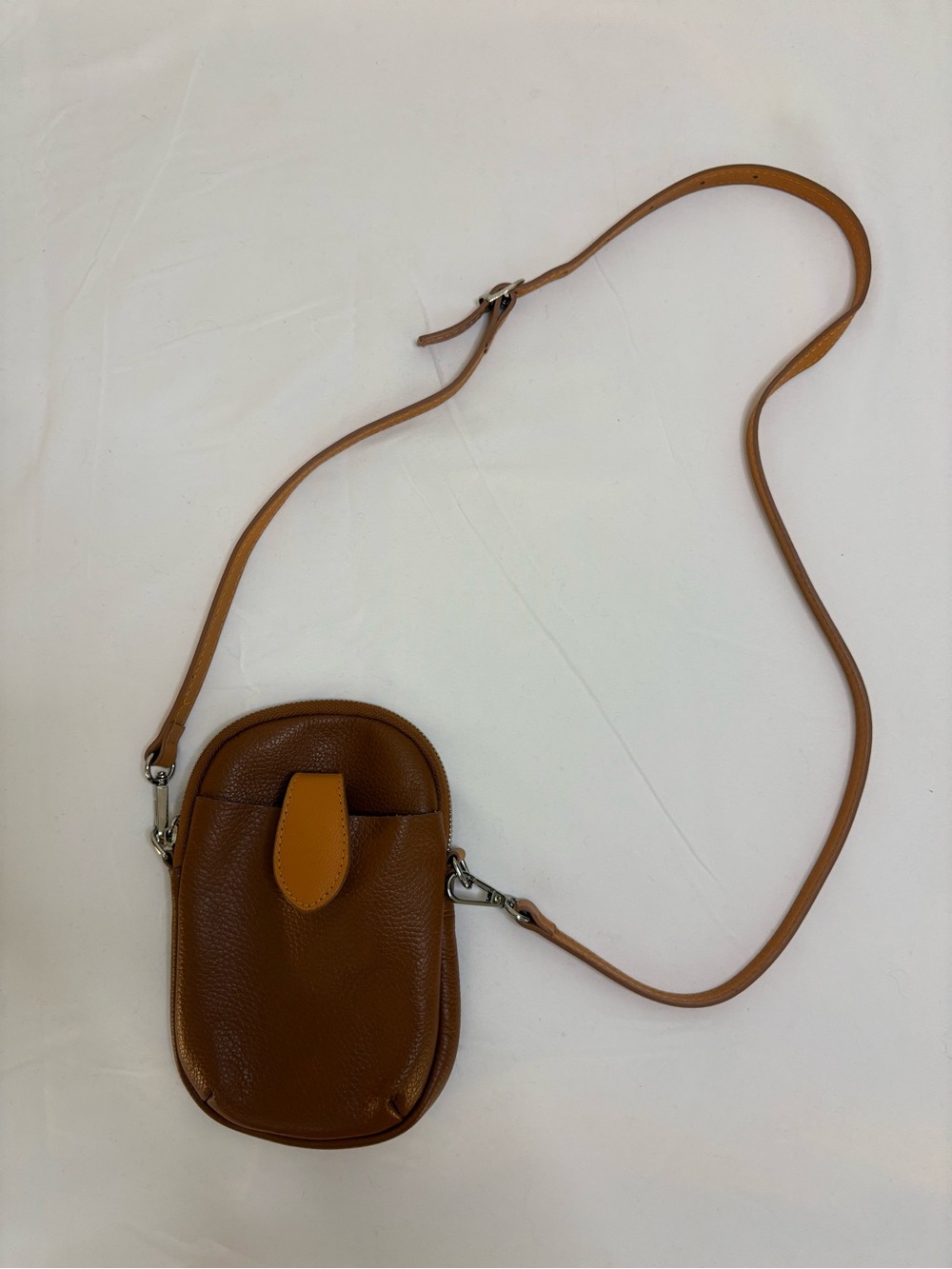 Davina Firenze Pebbled Leather Sachet Purse Crossbody